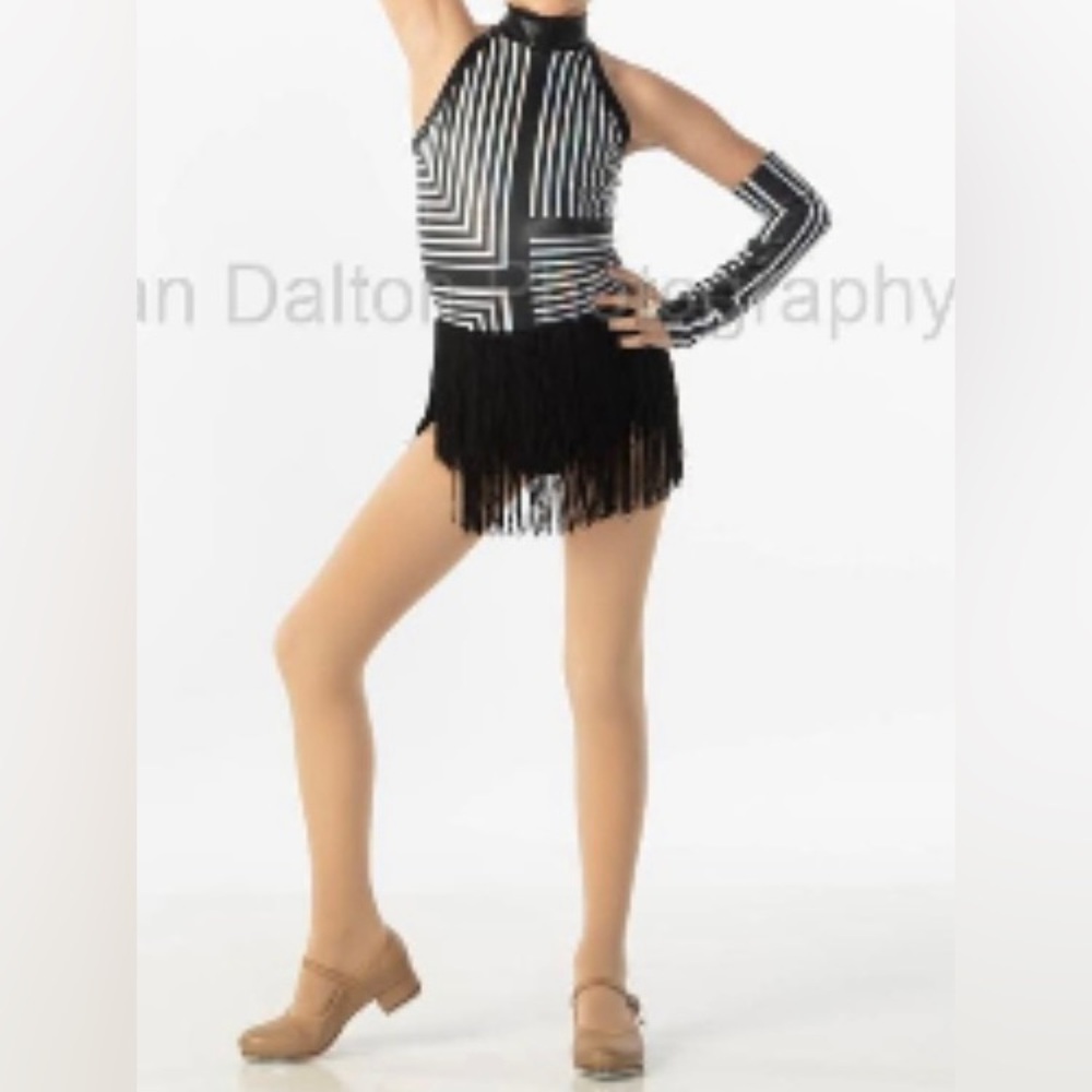 Black and white costume